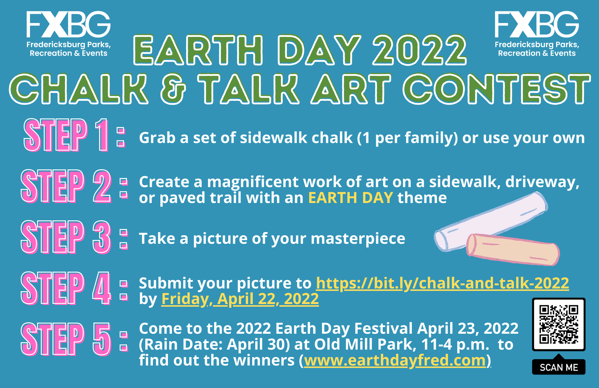 EarthDayChalkSign2022 Earth Day on the Rappahannock